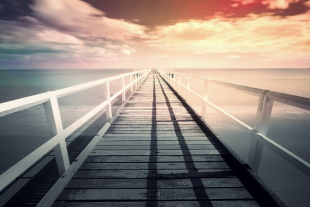 Драма, Пирс, Сети, Море, Небо, Океана, Сансет, Облака